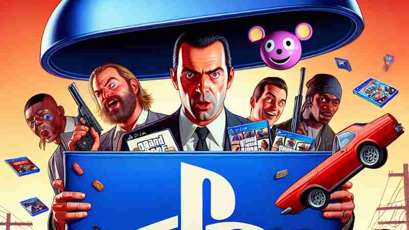 12 Popular Games, Including GTA 5, Leaving PlayStation Plus in June 2024, Concept art for illustrative purpose - Monok